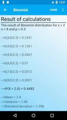 Statistical Analyzer android App screenshot 0