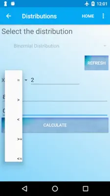 Statistical Analyzer android App screenshot 1