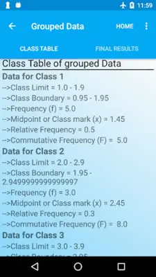 Statistical Analyzer android App screenshot 4