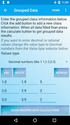 Statistical Analyzer android App screenshot 5